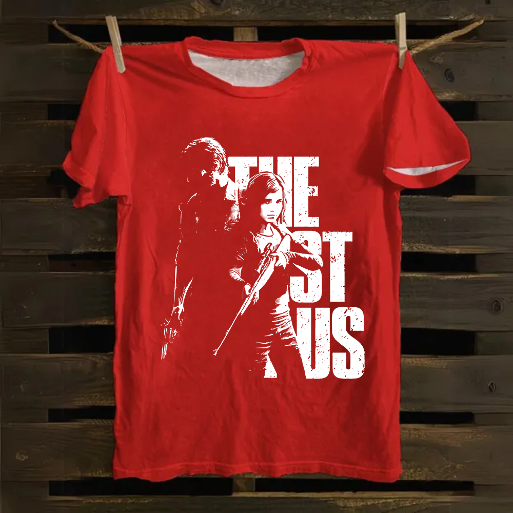 Unisex Vintage The Last of Us Horror Game Movie Cotton T-Shirt