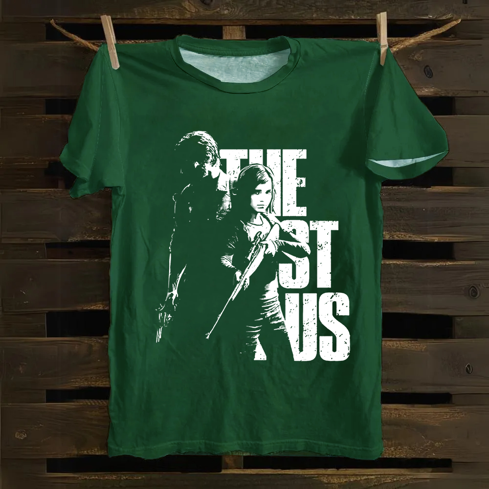 Unisex Vintage The Last of Us Horror Game Movie Cotton T-Shirt