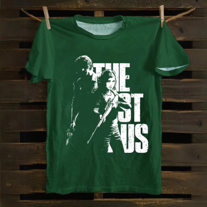 Unisex Vintage The Last of Us Horror Game Movie Cotton T-Shirt