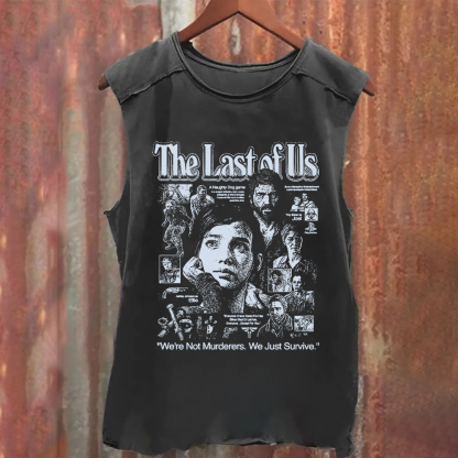 Unisex Vintage Washed The Conjuring Horror Movie Tank Top
