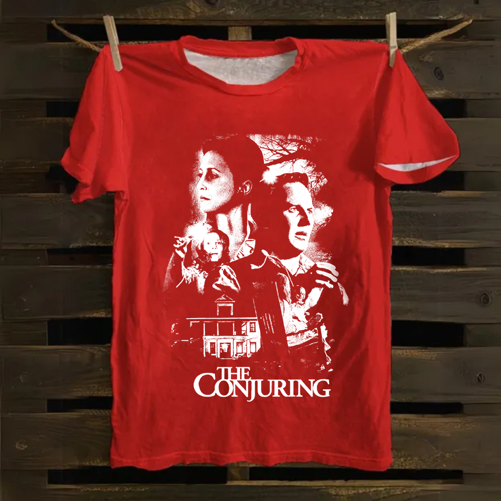 Unisex Vintage The Conjuring Horror Movie Cotton T-Shirt