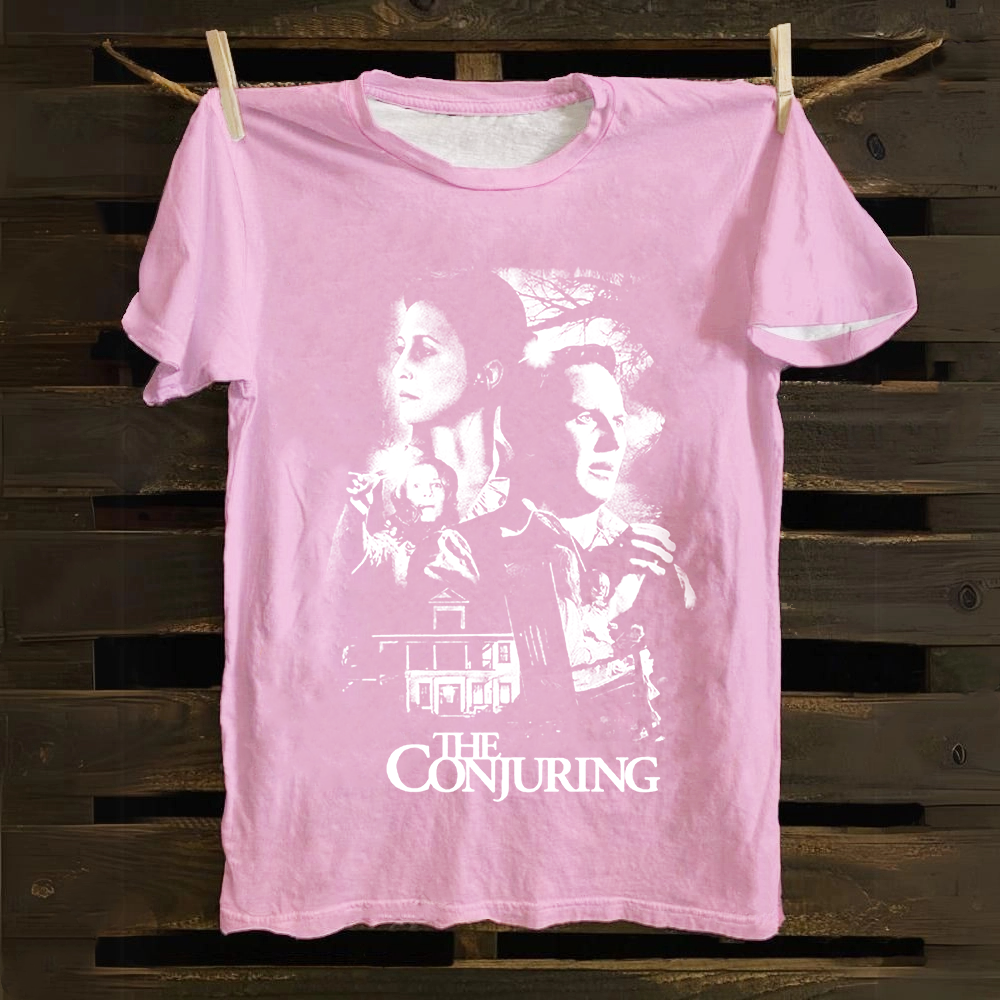 Unisex Vintage The Conjuring Horror Movie Cotton T-Shirt