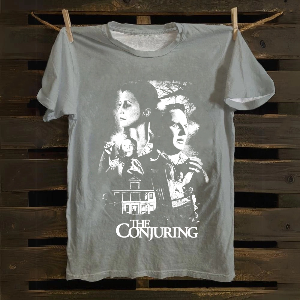 Unisex Vintage The Conjuring Horror Movie Cotton T-Shirt