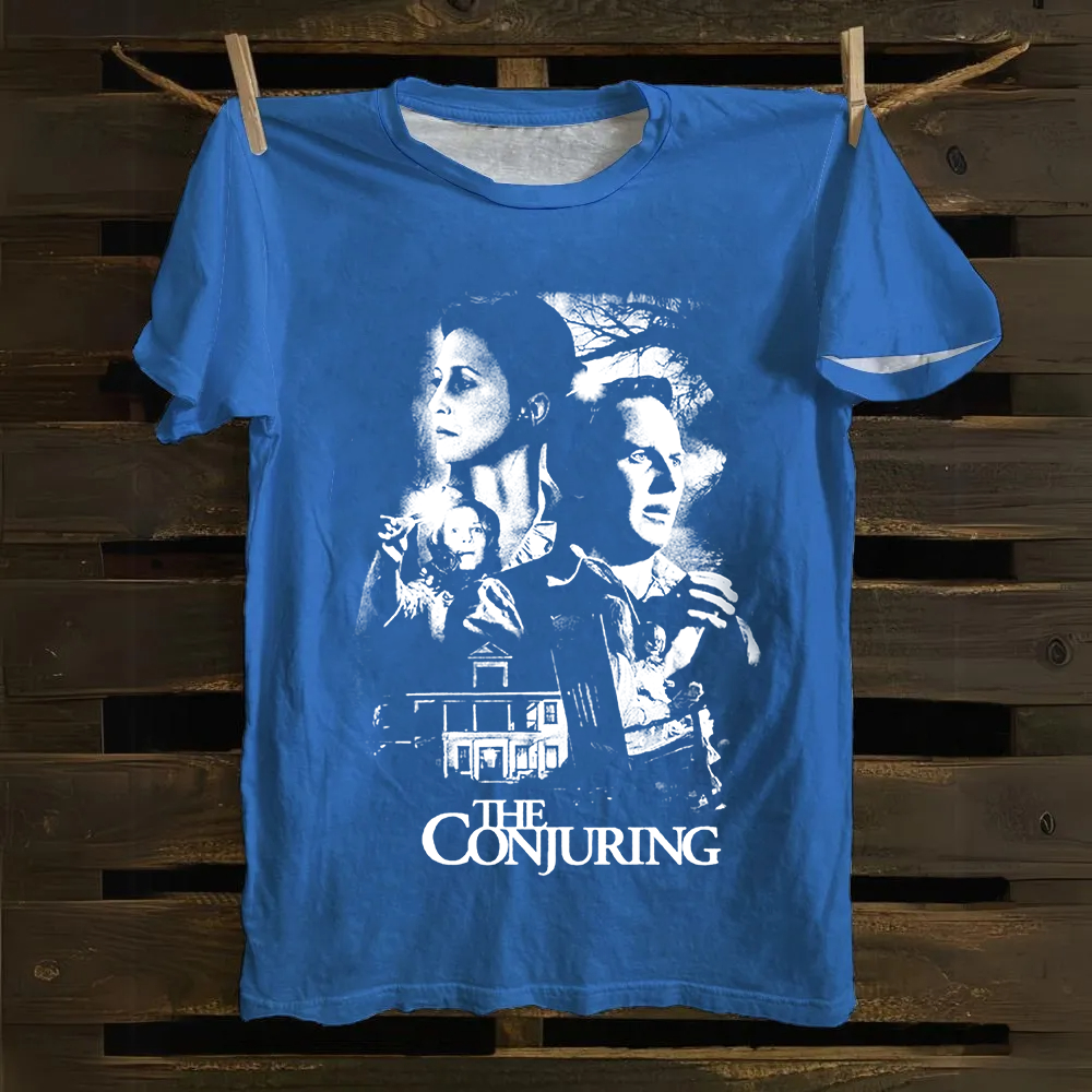 Unisex Vintage The Conjuring Horror Movie Cotton T-Shirt