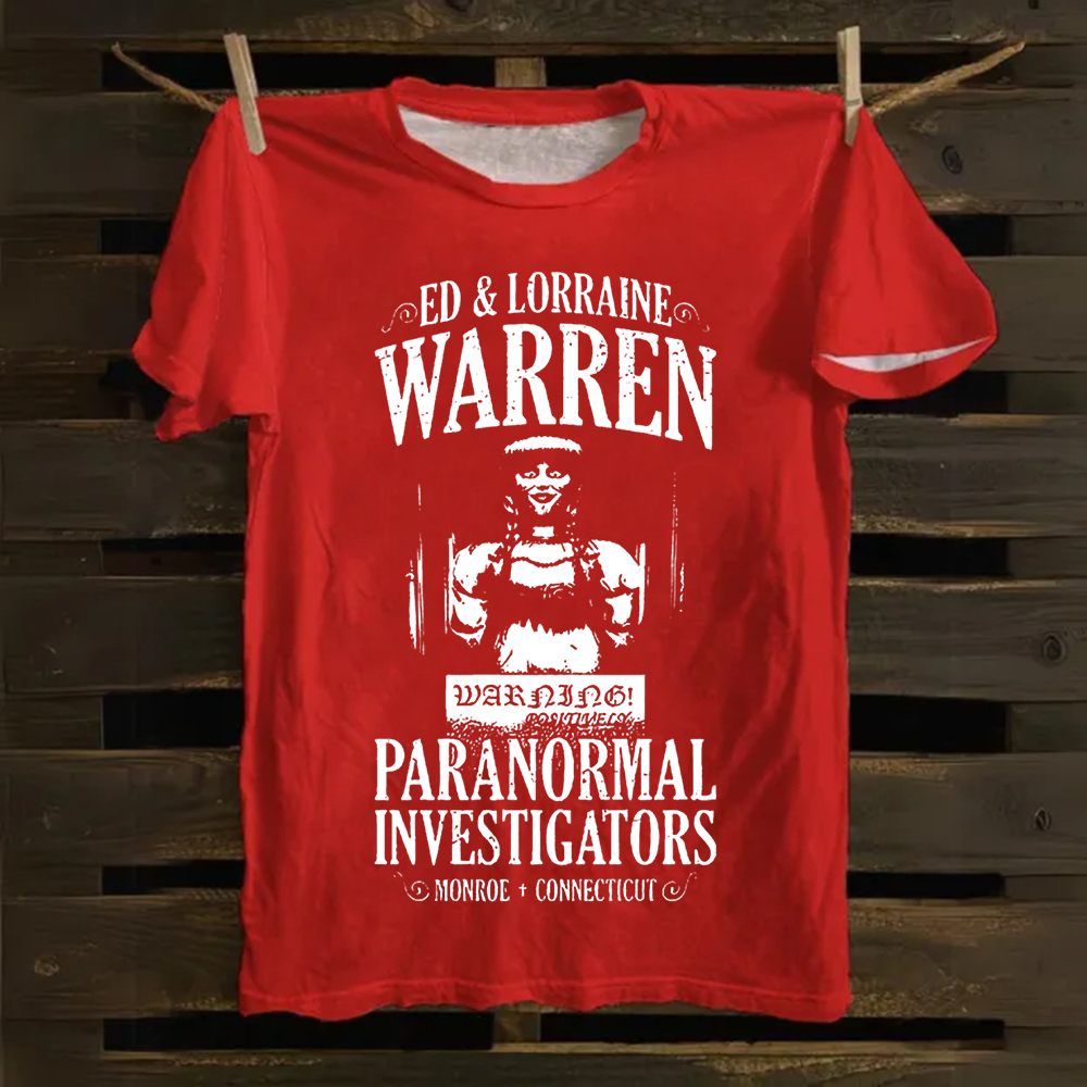 Unisex Vintage The Conjuring Horror Movie Cotton T-Shirt