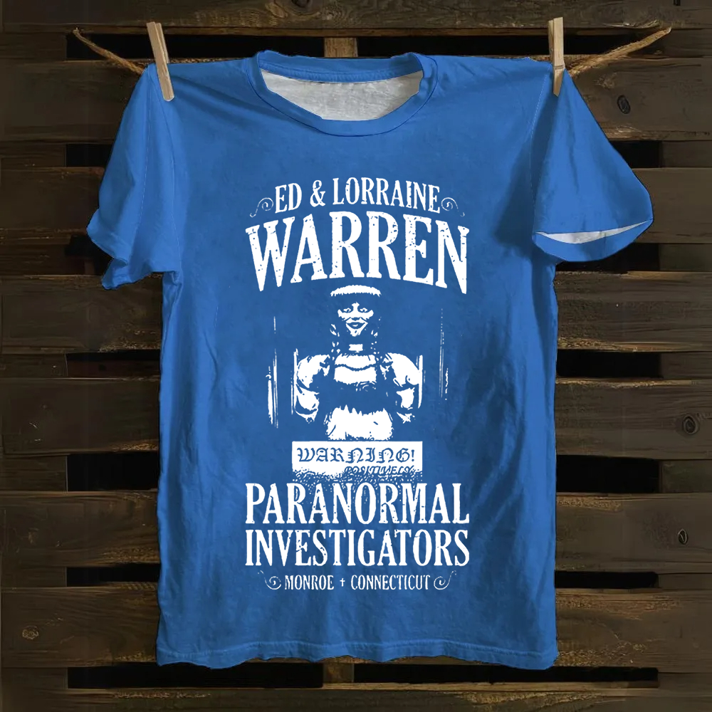 Unisex Vintage The Conjuring Horror Movie Cotton T-Shirt