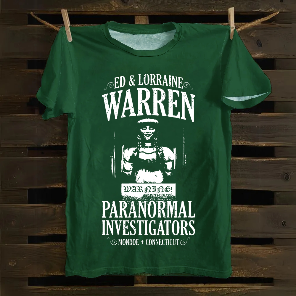 Unisex Vintage The Conjuring Horror Movie Cotton T-Shirt