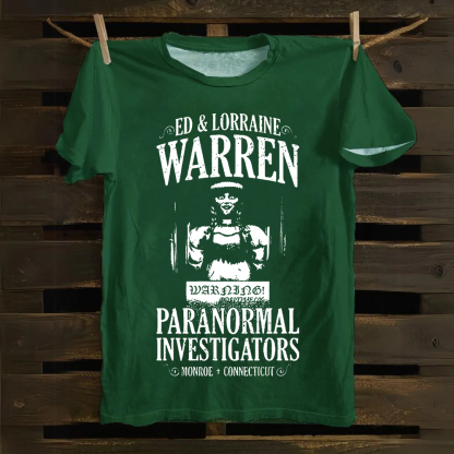 Unisex Vintage The Conjuring Horror Movie Cotton T-Shirt