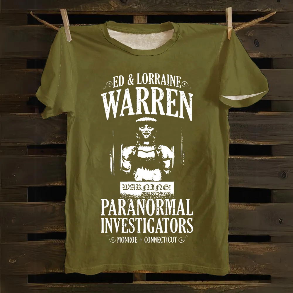 Unisex Vintage The Conjuring Horror Movie Cotton T-Shirt