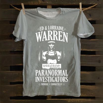 Unisex Vintage The Conjuring Horror Movie Cotton T-Shirt