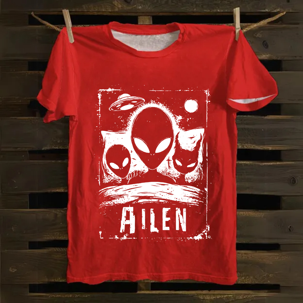 Unisex Vintage Alien Horror Movie Cotton T-Shirt