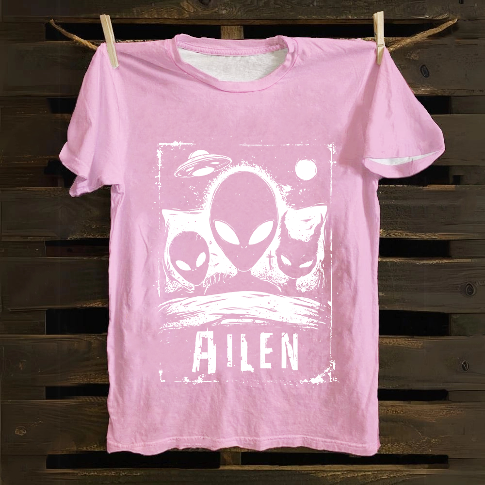Unisex Vintage Alien Horror Movie Cotton T-Shirt