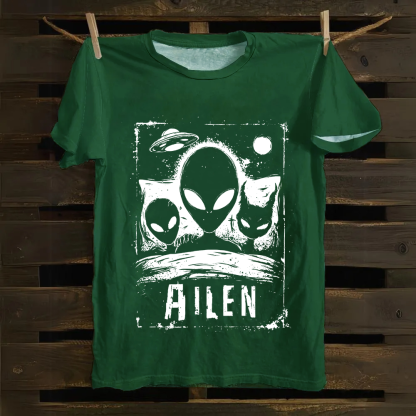 Unisex Vintage Alien Horror Movie Cotton T-Shirt