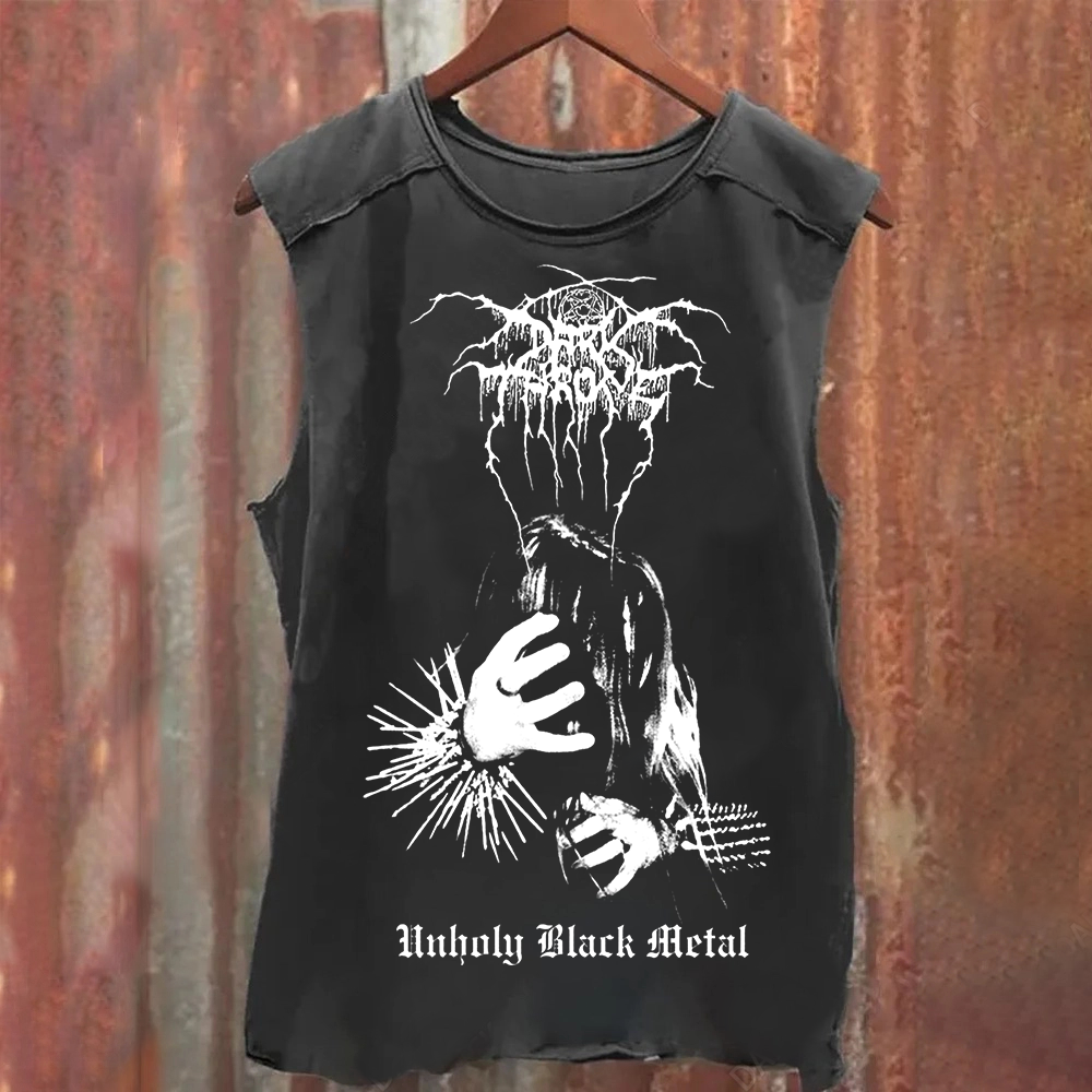 Unisex Vintage Washed Darkthrone Tank Top