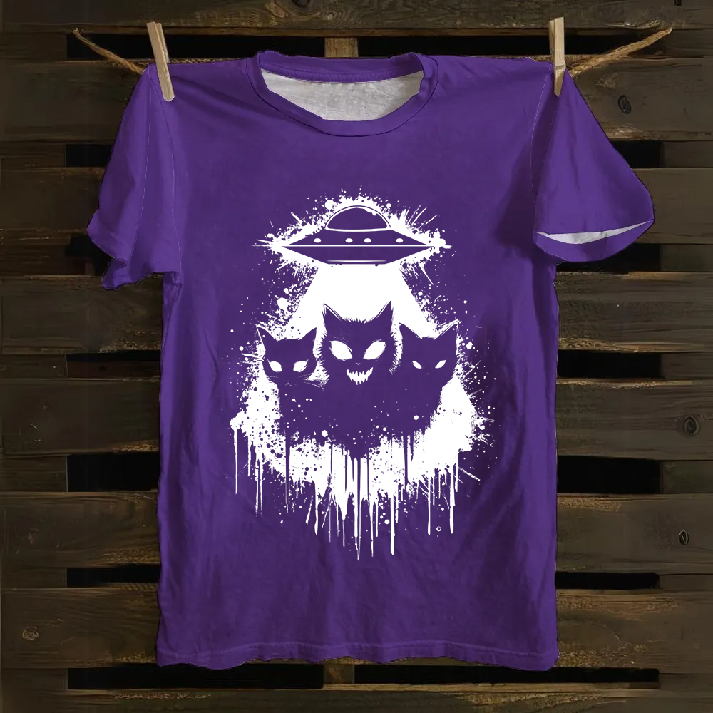 Unisex Vintage Alien Horror Movie Cotton T-Shirt