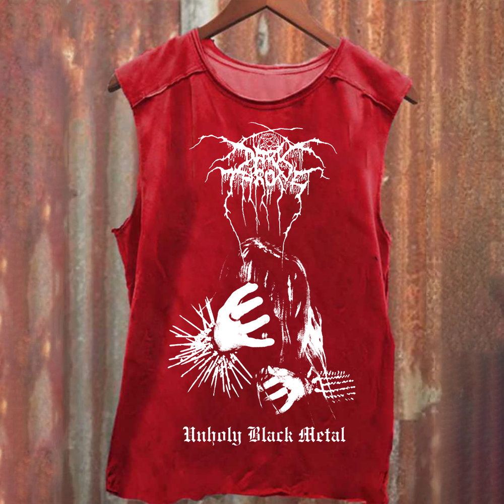 Unisex Vintage Washed Darkthrone Tank Top
