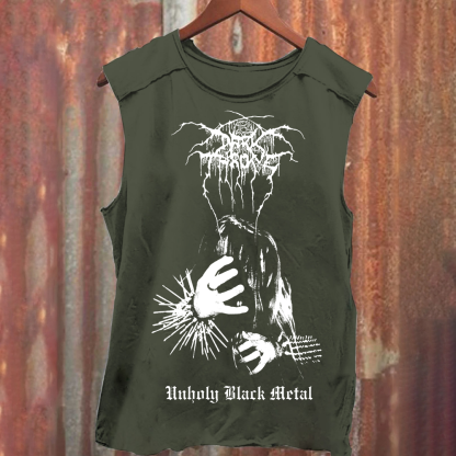 Unisex Vintage Washed Darkthrone Tank Top