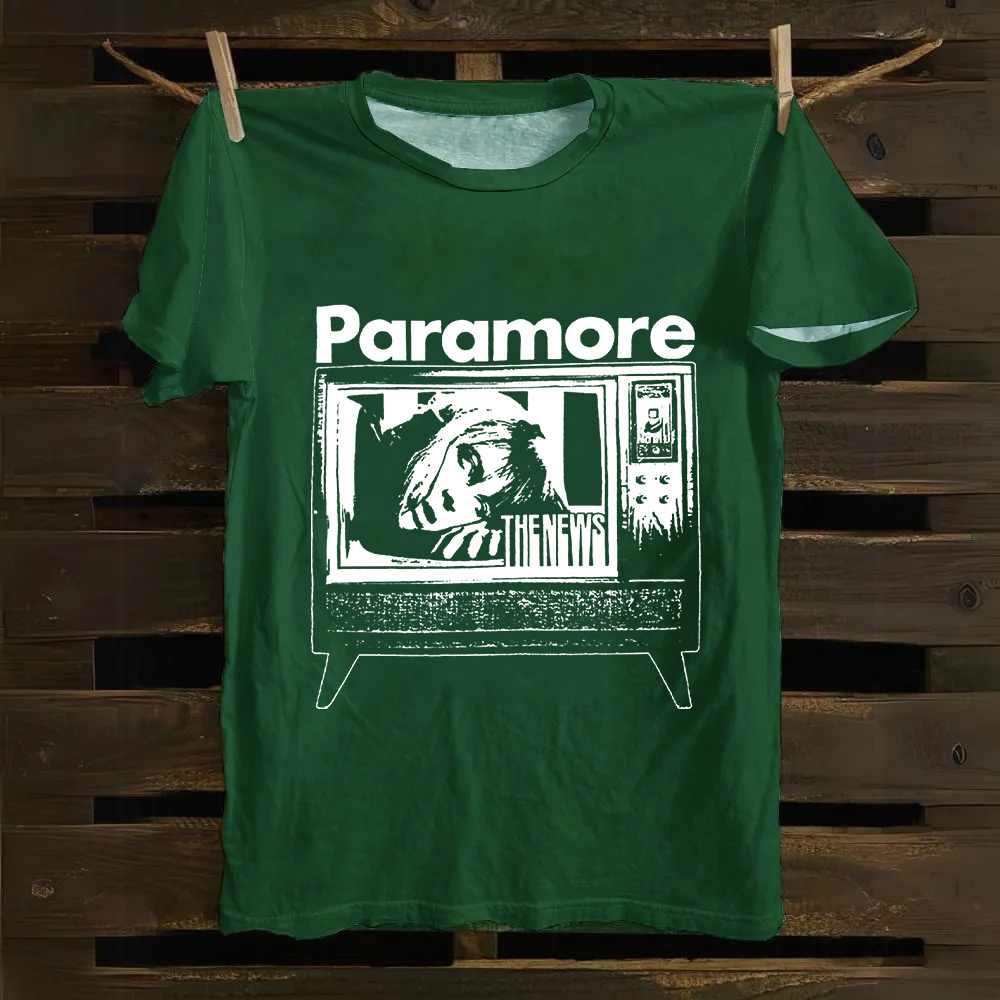 Unisex Vintage Paramore Band Cotton T-Shirt