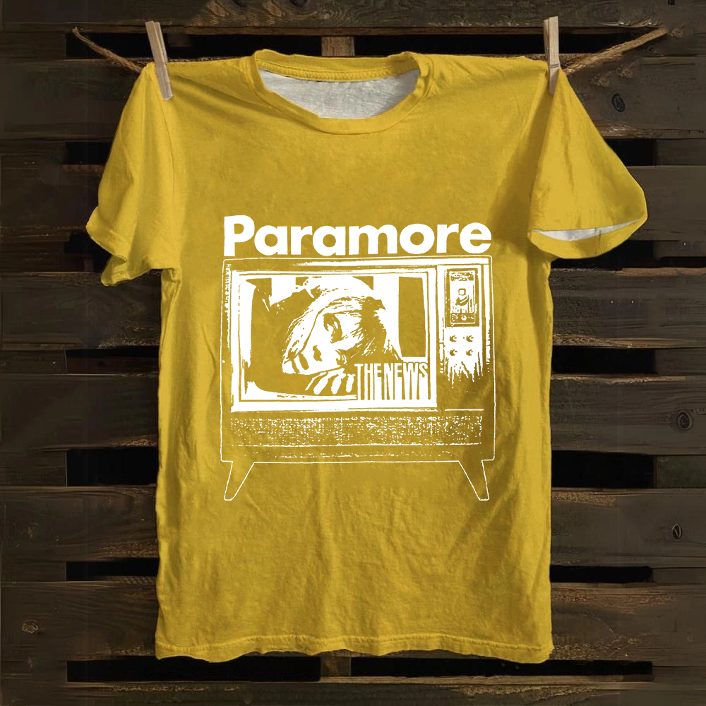 Unisex Vintage Paramore Band Cotton T-Shirt
