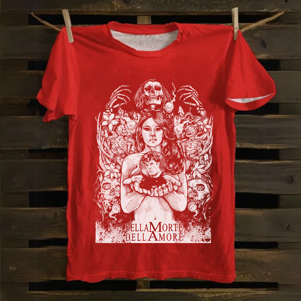 Unisex Vintage Cemetery Man(1994) Horror Movie Cotton T-Shirt