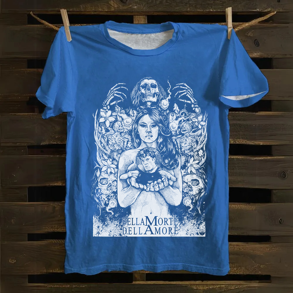 Unisex Vintage Cemetery Man(1994) Horror Movie Cotton T-Shirt