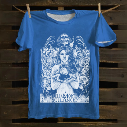 Unisex Vintage Cemetery Man(1994) Horror Movie Cotton T-Shirt