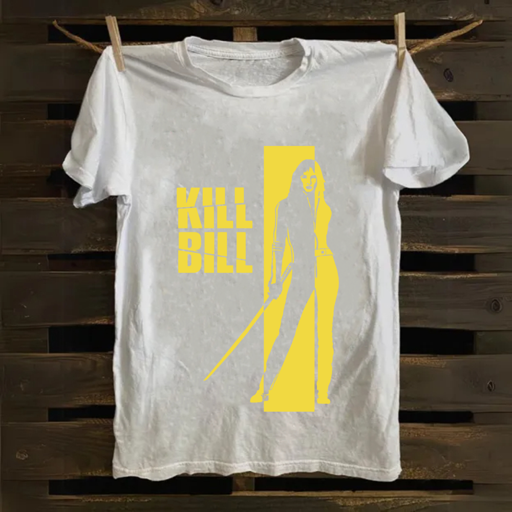 Unisex Vintage  Kill Bill Horror Movie Cotton T-Shirt