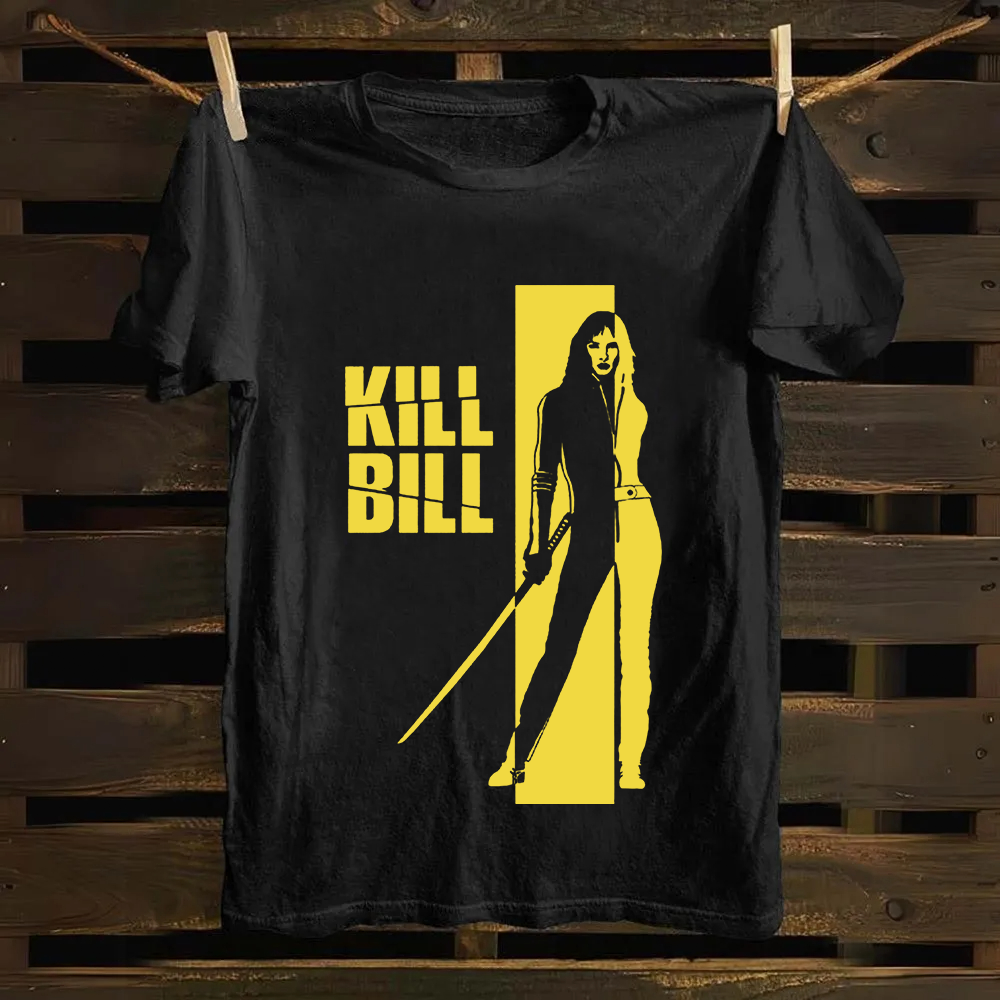 Unisex Vintage  Kill Bill Horror Movie Cotton T-Shirt
