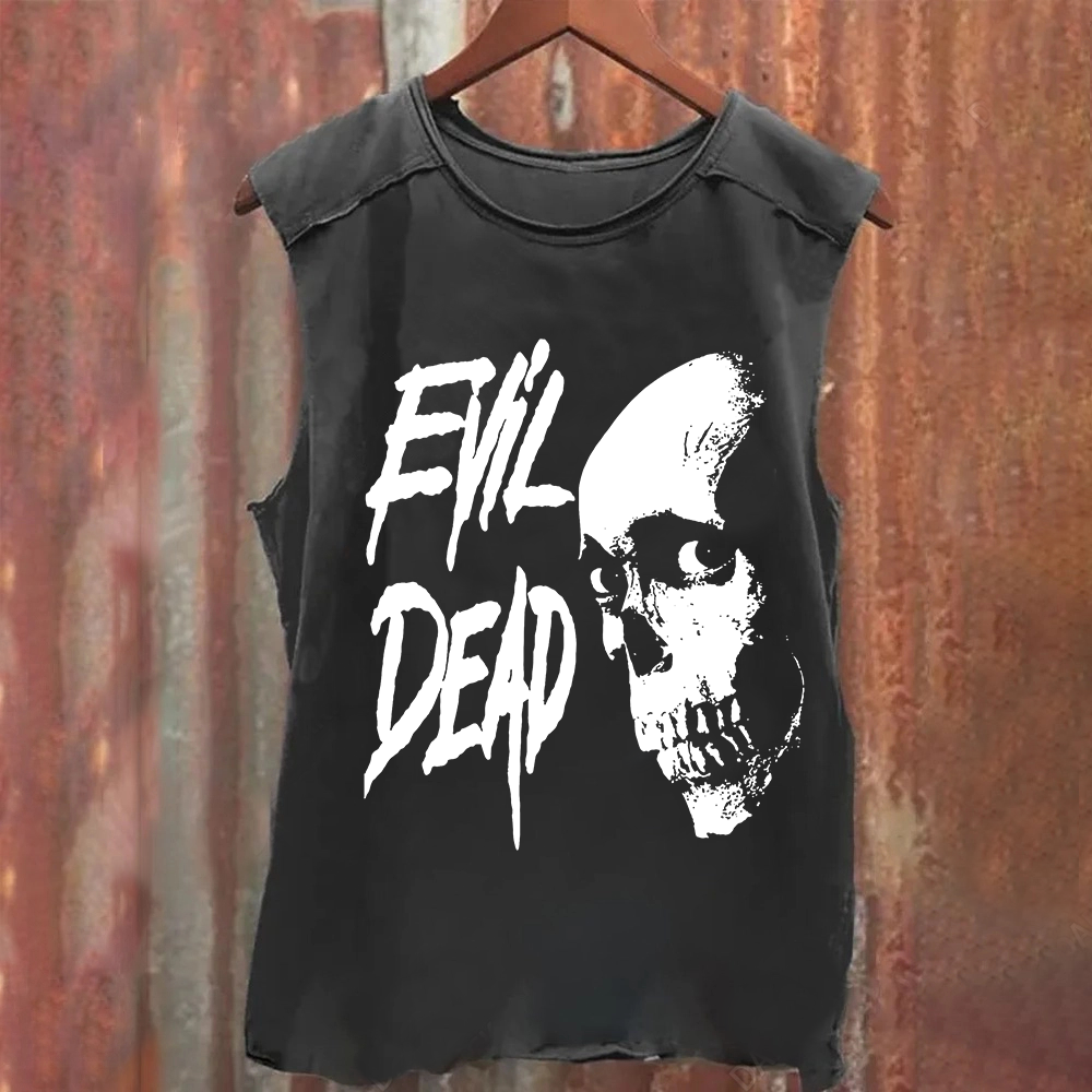 Unisex Vintage Washed Evil Dead Tank Top