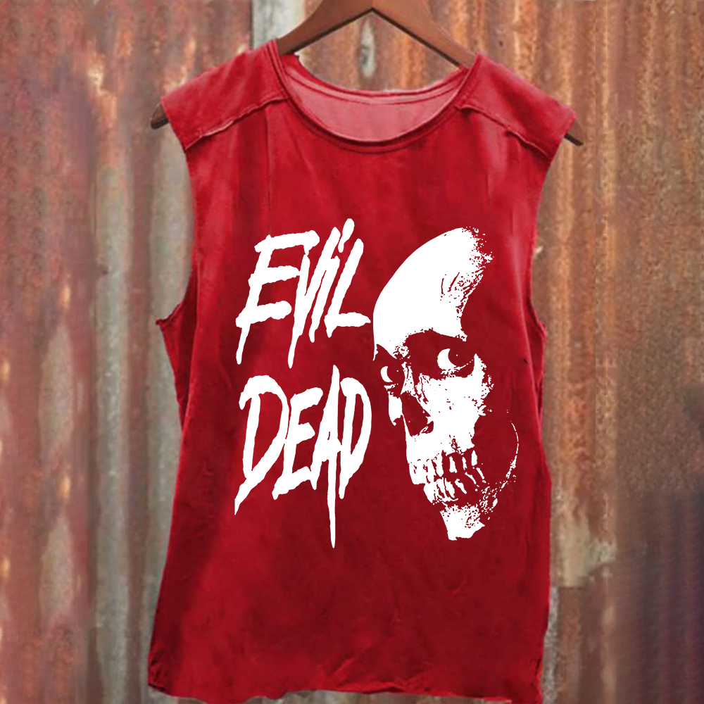 Unisex Vintage Washed Evil Dead Tank Top