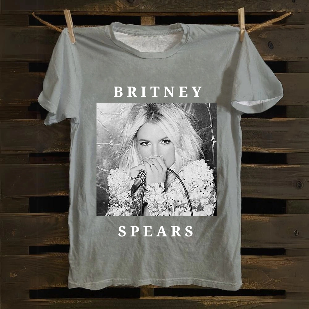 Unisex Vintage  Britney Spears Cotton T-Shirt