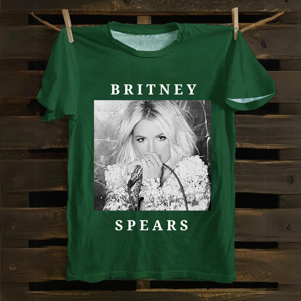 Unisex Vintage  Britney Spears Cotton T-Shirt