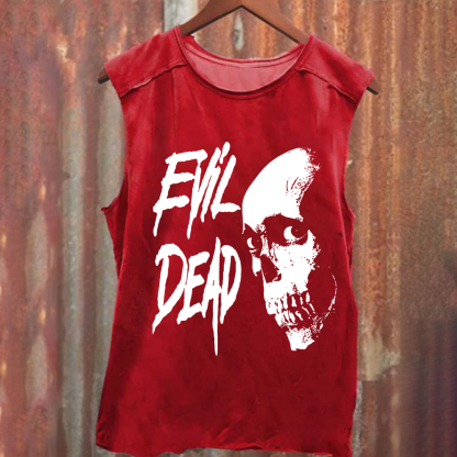 Unisex Vintage Washed Evil Dead Tank Top