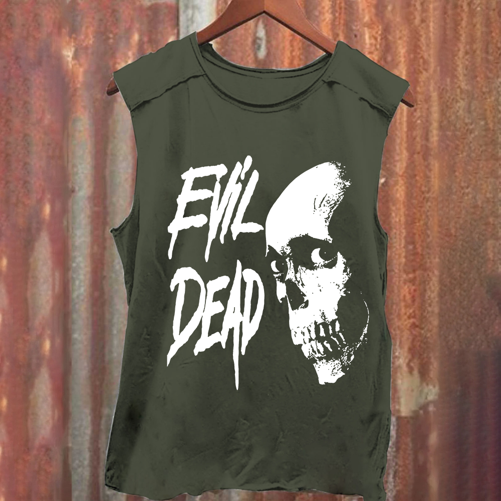 Unisex Vintage Washed Evil Dead Tank Top