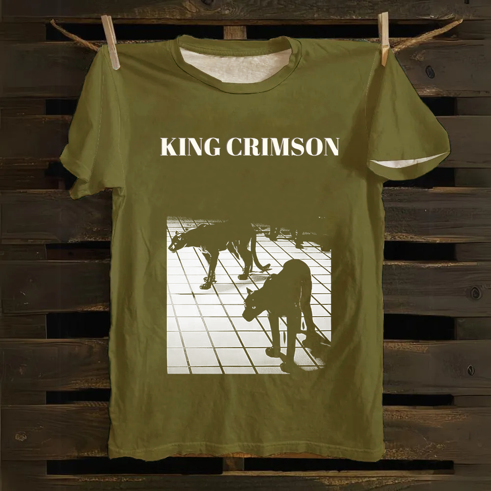 Unisex Vintage King Crimson Band Cotton T-Shirt