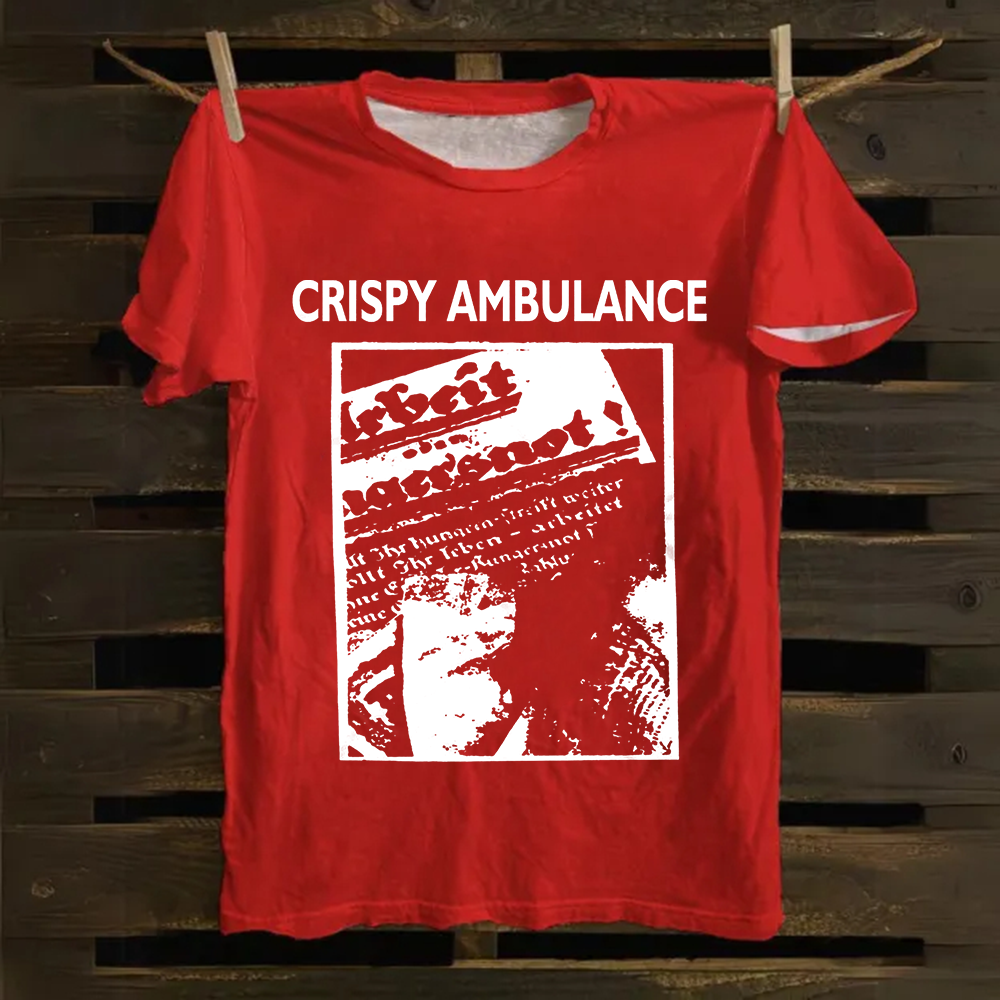 Unisex Vintage Crispy Ambulance Band Cotton T-Shirt