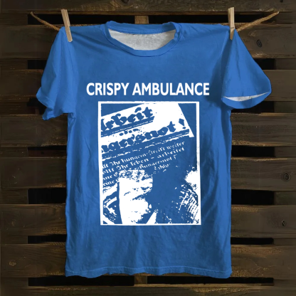 Unisex Vintage Crispy Ambulance Band Cotton T-Shirt