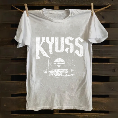 Unisex Vintage  Kyuss Band Cotton T-Shirt