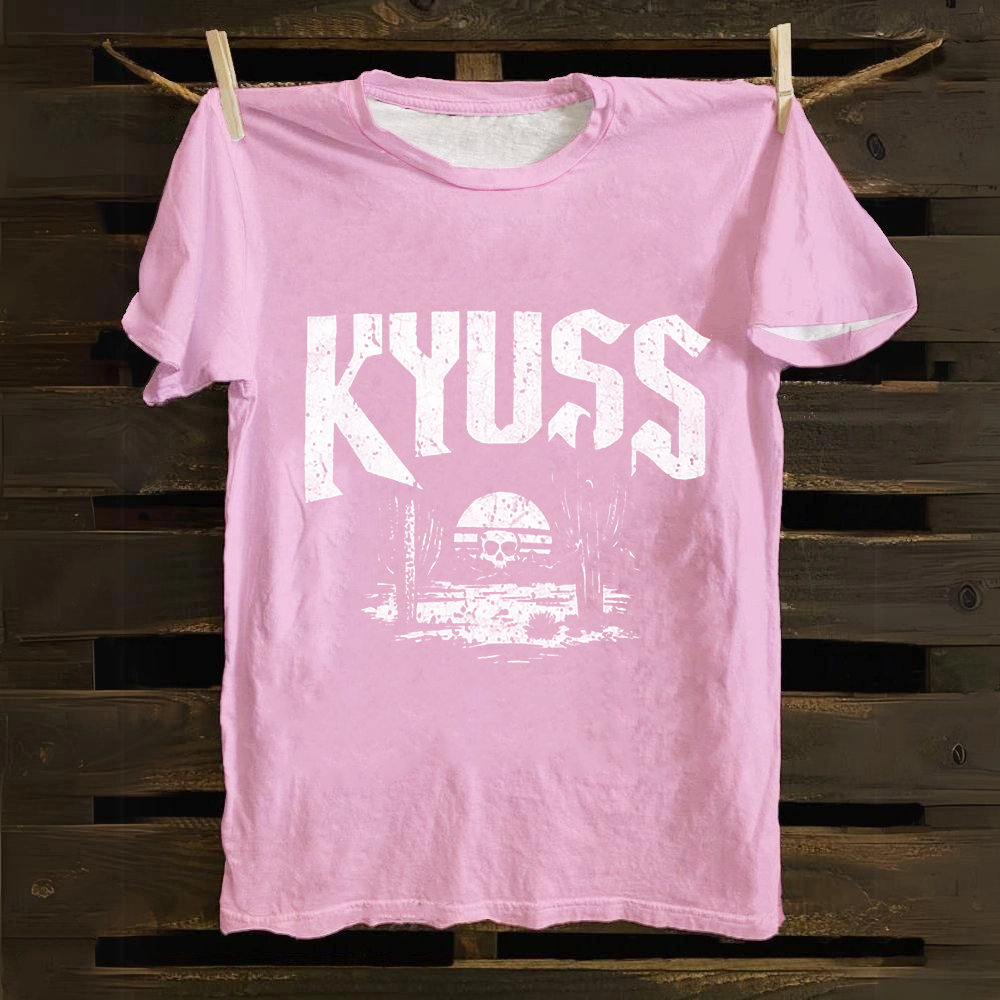 Unisex Vintage  Kyuss Band Cotton T-Shirt