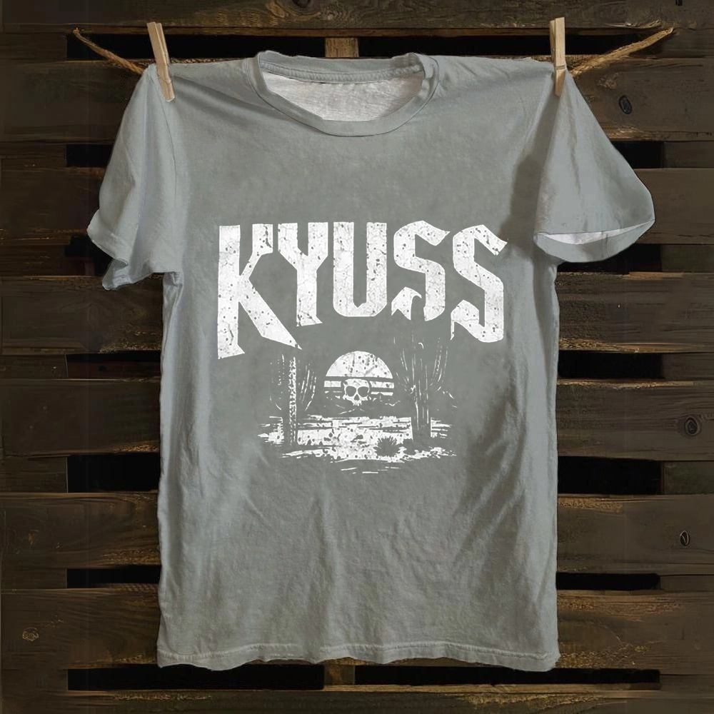 Unisex Vintage  Kyuss Band Cotton T-Shirt