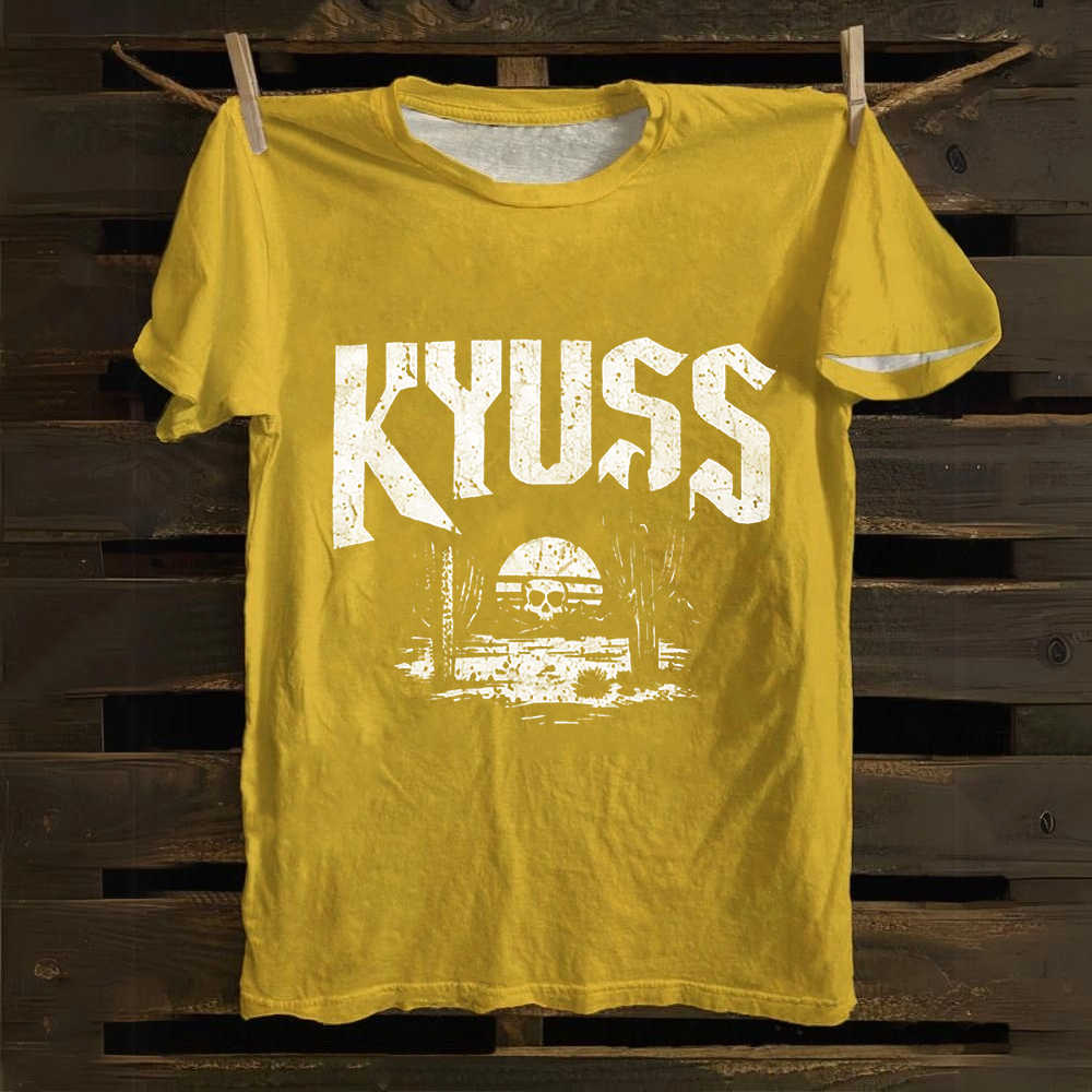 Unisex Vintage  Kyuss Band Cotton T-Shirt