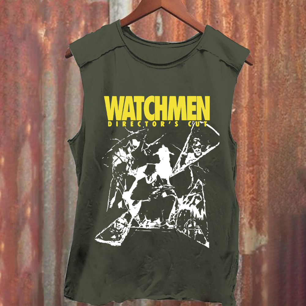 Unisex Vintage Washed  Watchmen Crime Movie Tank Top