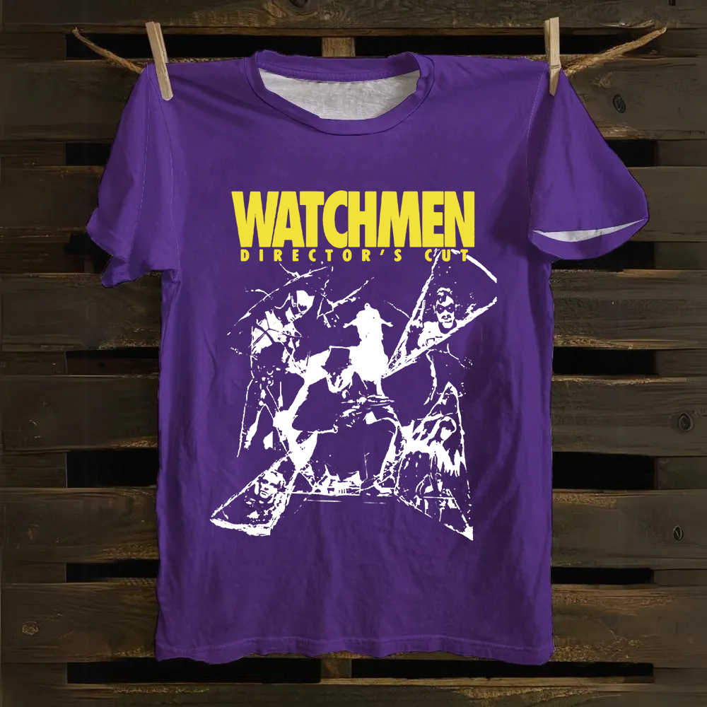 Unisex Vintage Watchmen Crime Movie Cotton T-Shirt