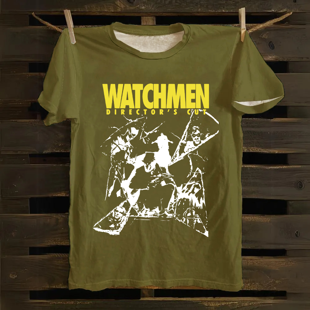 Unisex Vintage Watchmen Crime Movie Cotton T-Shirt