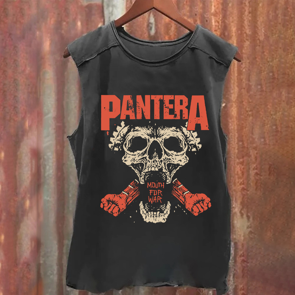 Unisex Vintage Washed Pantera Tank Top