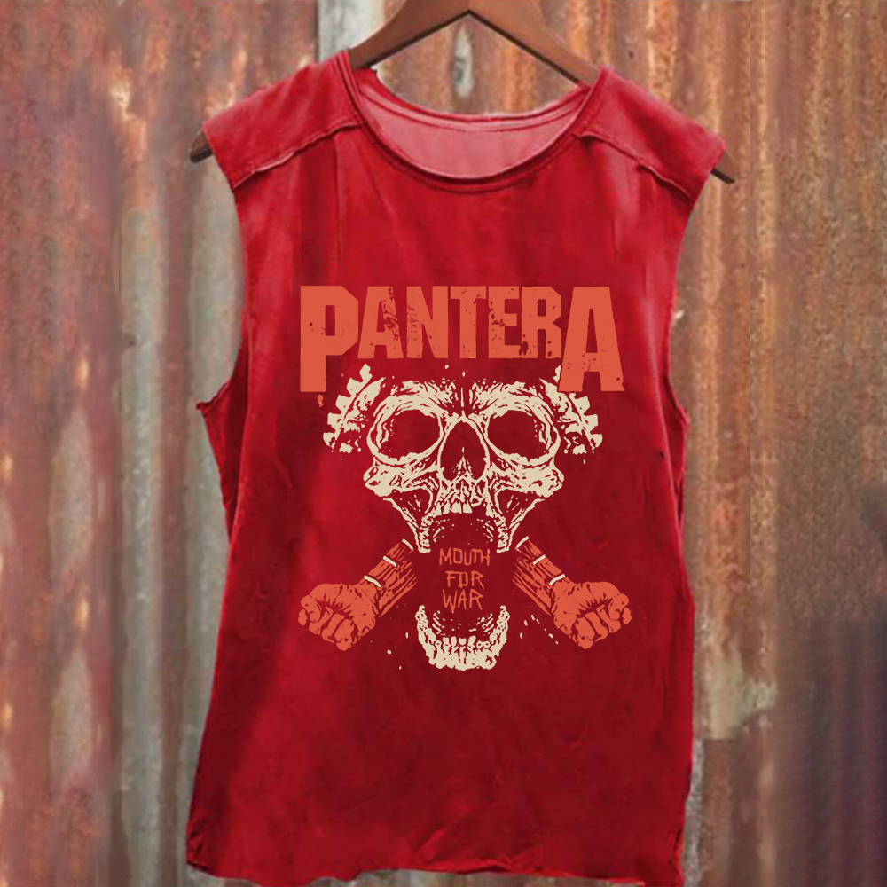 Unisex Vintage Washed Pantera Tank Top