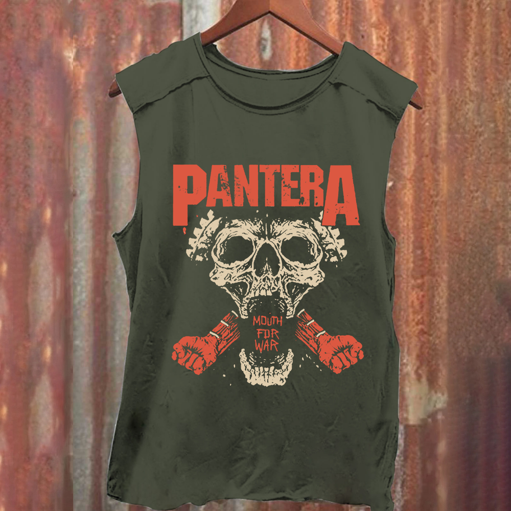 Unisex Vintage Washed Pantera Tank Top