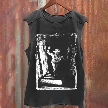 Unisex Vintage Washed  The Nurse Tank Top