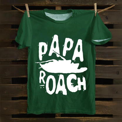 Unisex Vintage Papa Roach Rock Band  Cotton T-Shirt