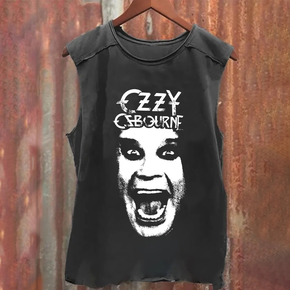 Unisex Vintage Washed  Ozzy Osbourne Tank Top